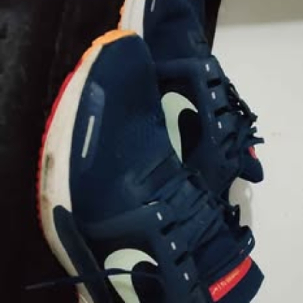 Nike Men's Navy and Orange Athletic Shoes